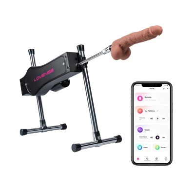 Lovense Sex Machine - автоматическая секс машина с двумя насадками (управление через телефон)